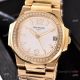 Swiss Quality Copy Patek Philippe Nautilus Ladies Watch Gold Diamond Bezel (4)_th.jpg